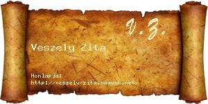 Veszely Zita névjegykártya